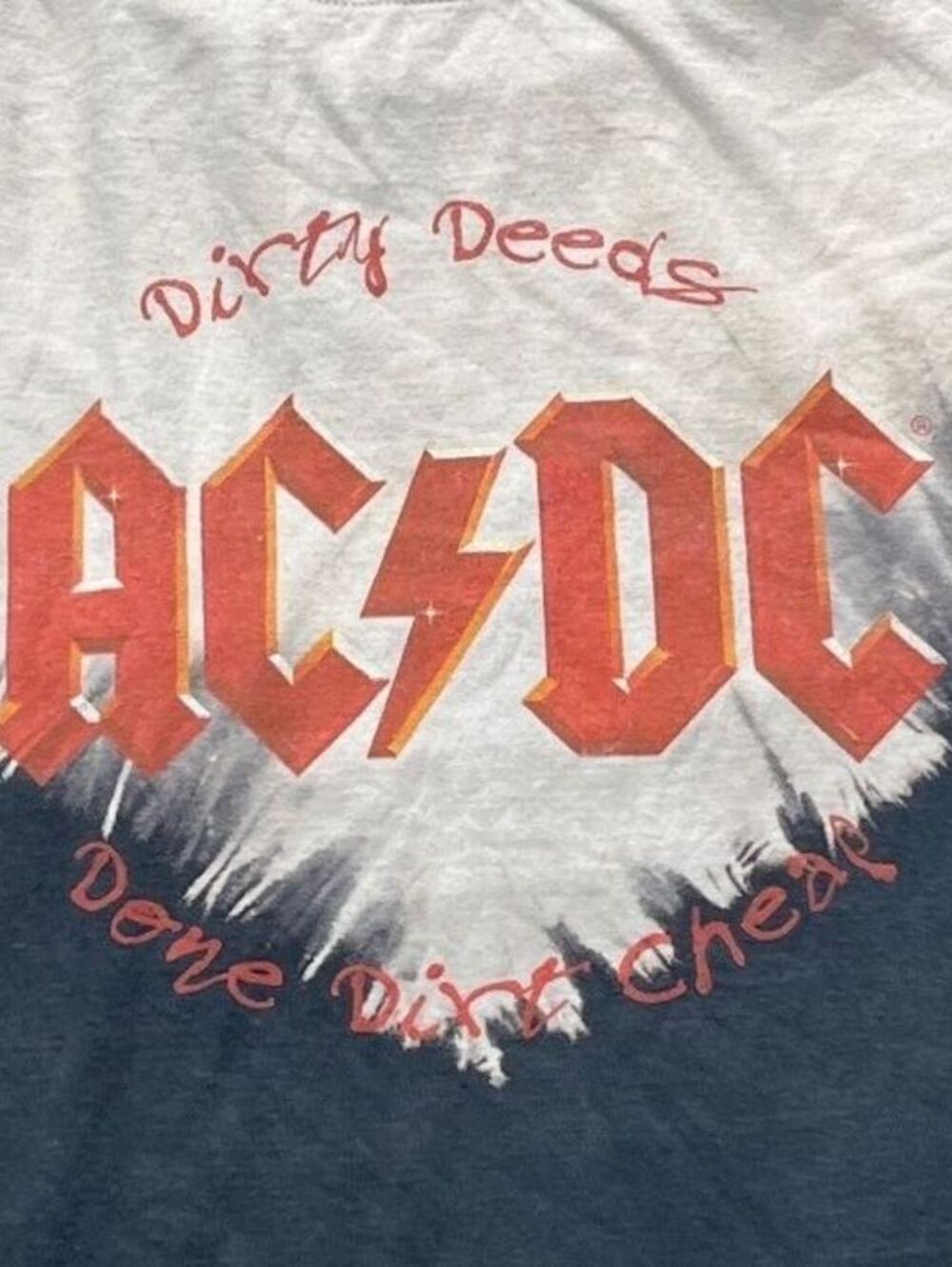 ACDC Preowned XL Tie Dye T-shirt